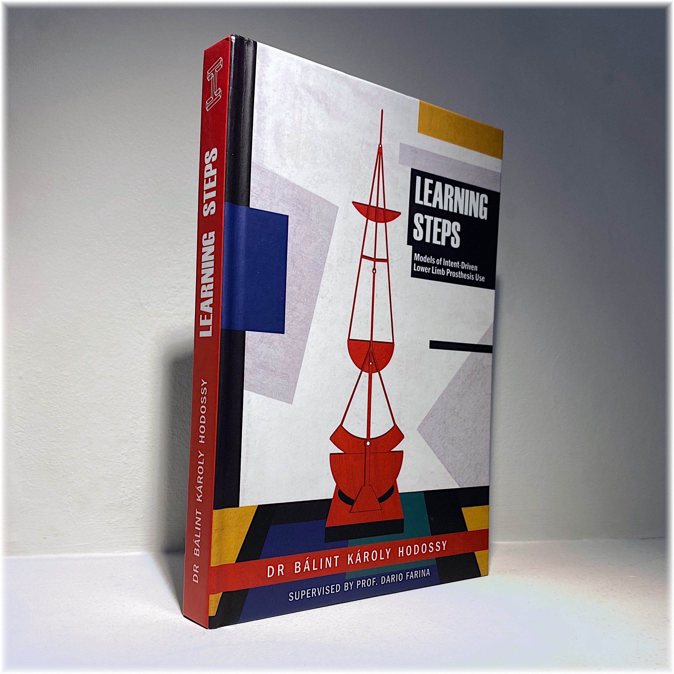 If at first you don't succeed... [An image of simulated prosthesis user celebrating standing successfully while past versions surround them] 